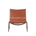 Réplica de sillón de coiro Poul Kjarholm PK22